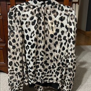 Allison Joy Leopard Print Blouse